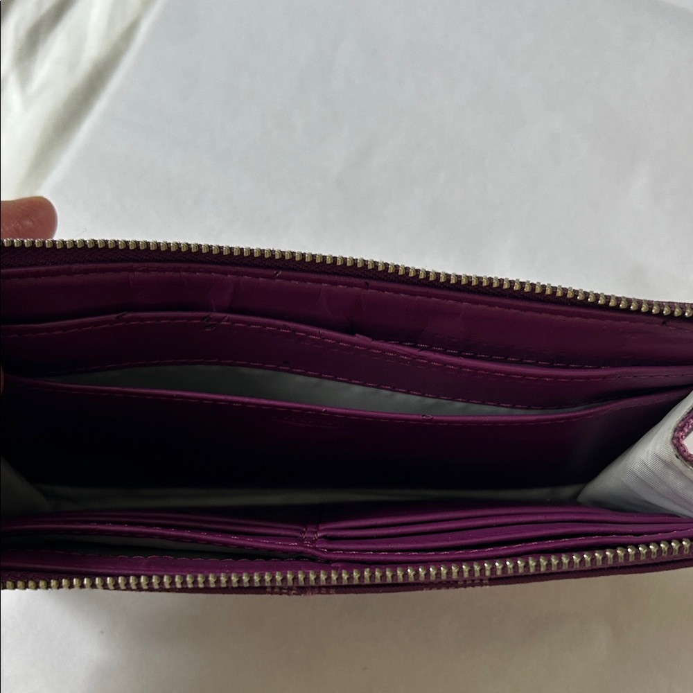 Coach Purple Wallet Wristlet - Picture 9 of 11